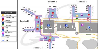 Ft Lauderdale aeroporto parcheggio mappa