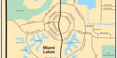 Mappa di Miami lakes