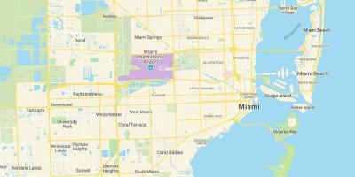 Mappa di Miami FL
