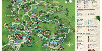Lo Zoo di Miami mappa
