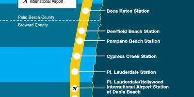Miami TRI rail mappa